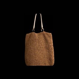 Jute Flexible Lined Tote Bag, Purse, Market Bag, Carryall